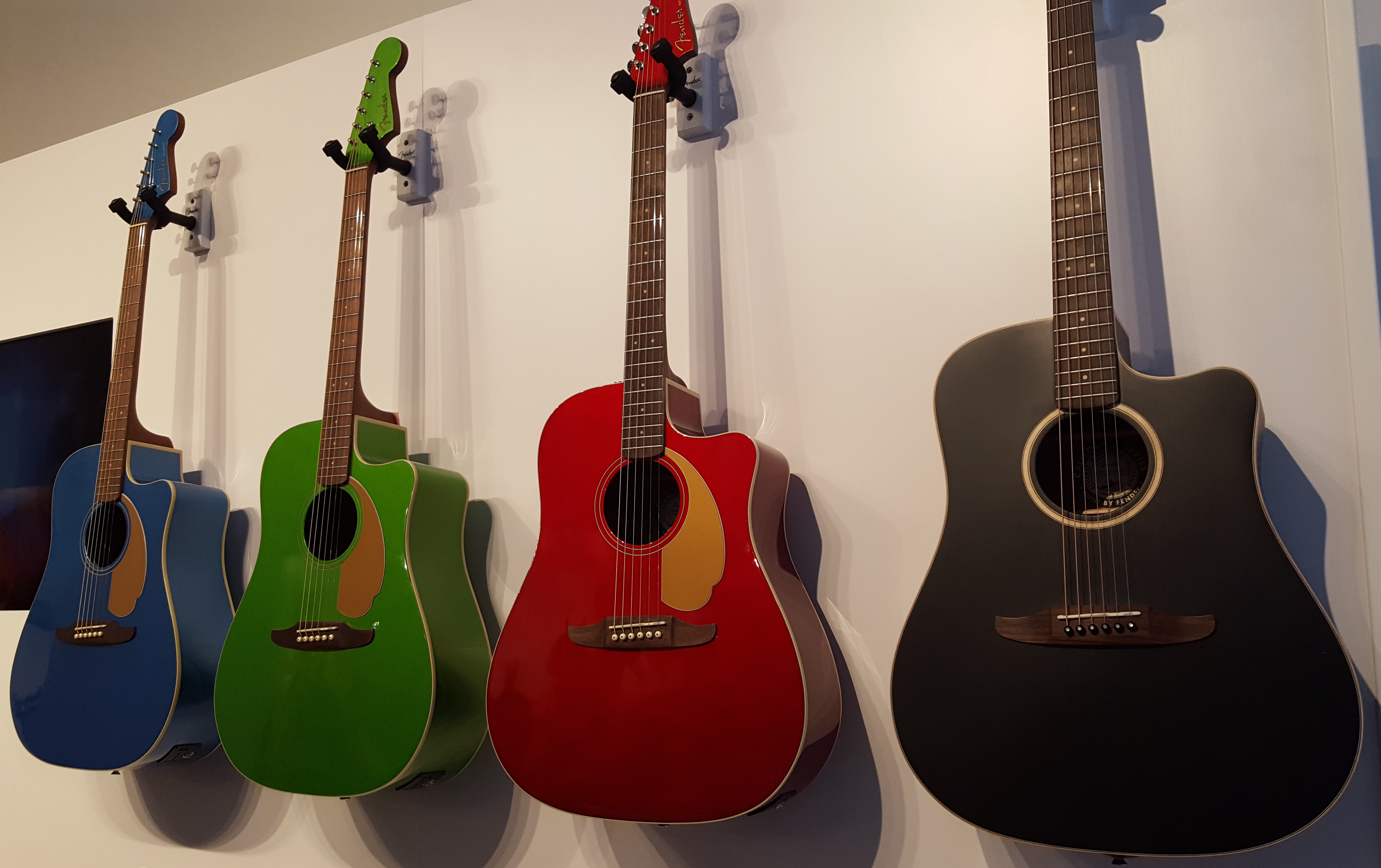 Fender’s California Series acoustic guitars.
